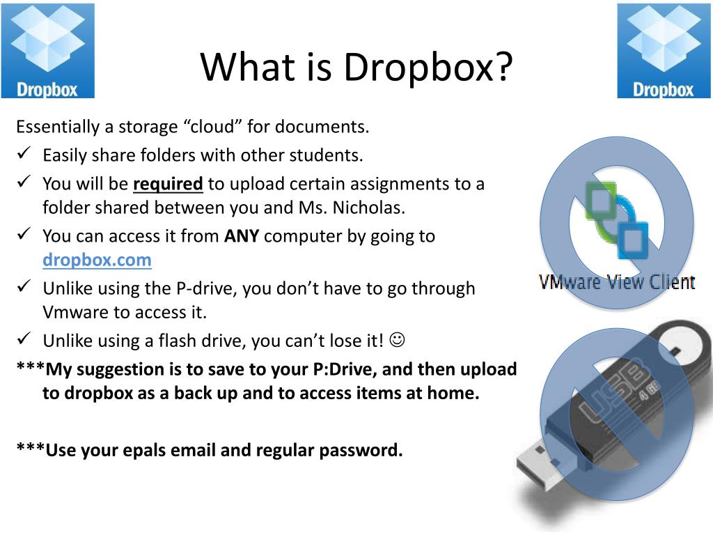 dropbox presentation slideshare