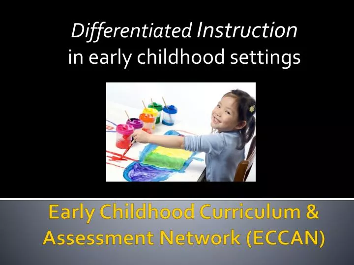 differentiated instruction in early childhood settings n.