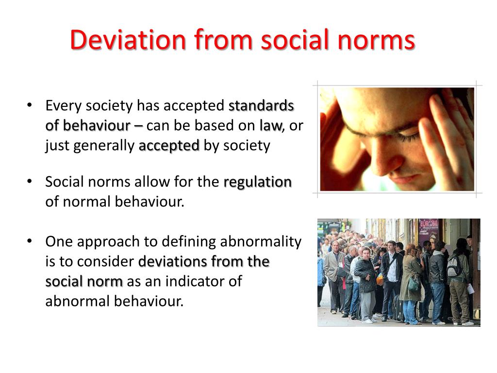 deviation of social norms