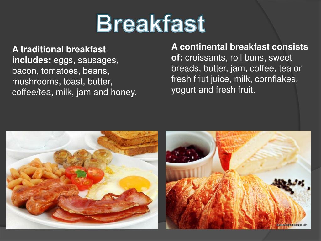 Continental breakfast para que sirve Continental breakfast para que sirve