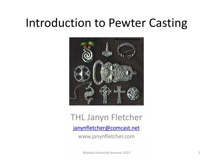 PPT Introduction to Pewter Casting PowerPoint Presentation, free