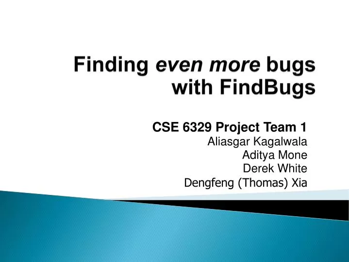 finding even more bugs with findbugs n.