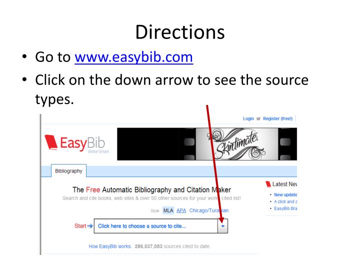 ppt using easybib to cite sources powerpoint presentation id 1845066 easybib com
