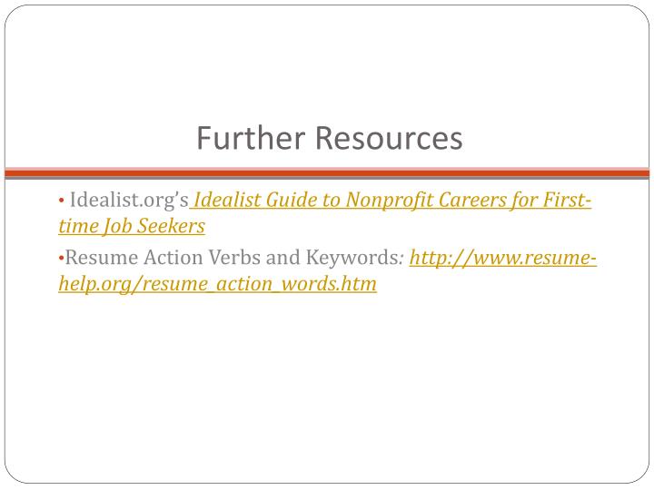 further resources