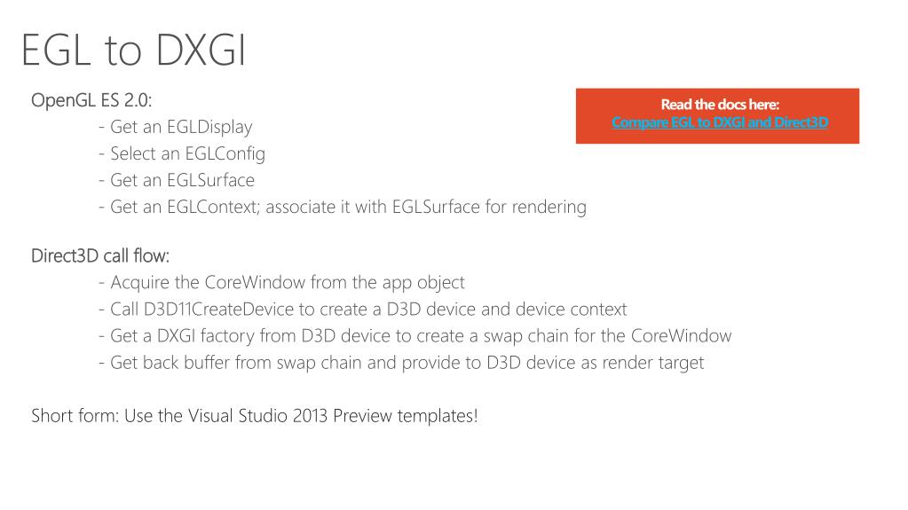 Ppt From Android Or Ios Bringing Your Opengl Es Game To The Windows Store Powerpoint Presentation Id