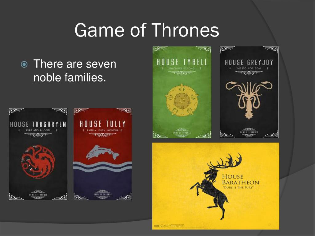 presentation game of thrones
