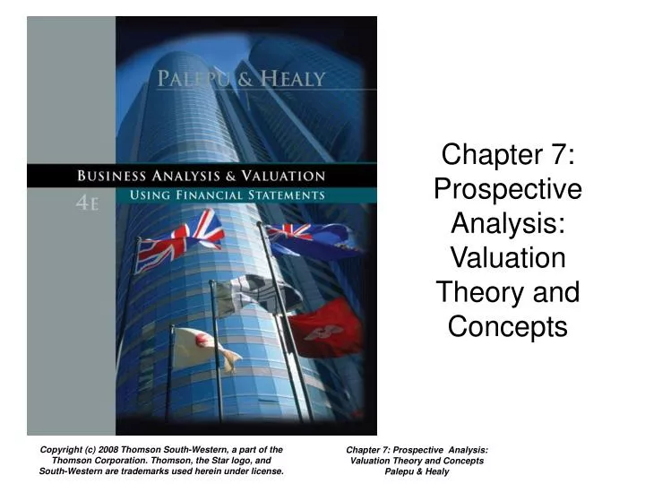 chapter 7 prospective analysis valuation theory and concepts n.