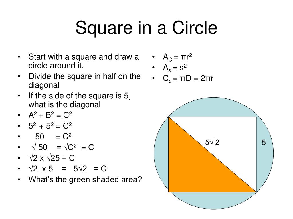 PPT - Square in a Circle PowerPoint Presentation, free download - ID:1847726