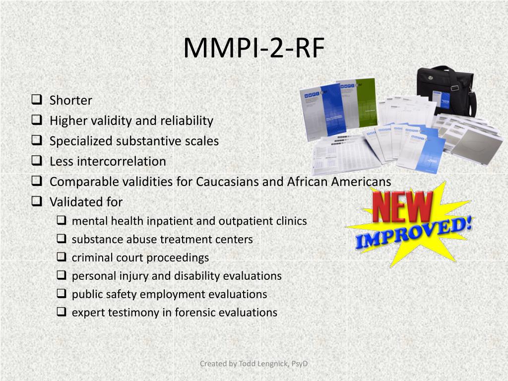 reliability of mmpi 2