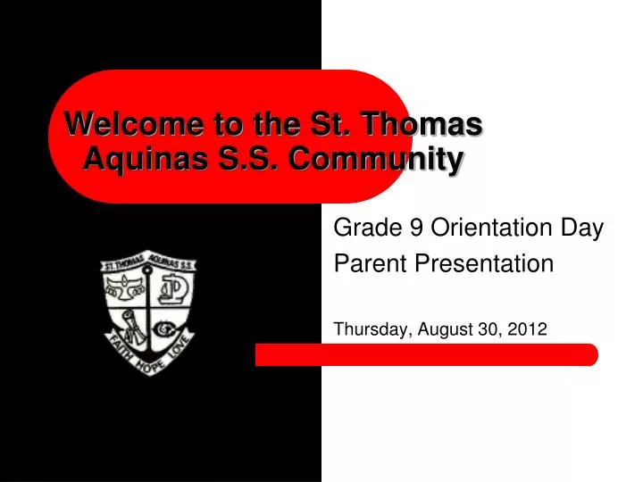 welcome to the st thomas aquinas s s community n.