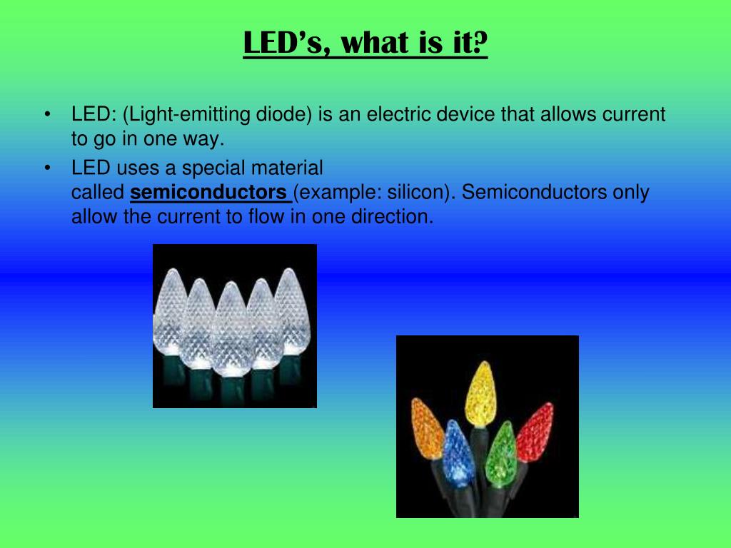 Havn Lederen Markér PPT - LED's, what is it? PowerPoint Presentation, free download - ID:1849788