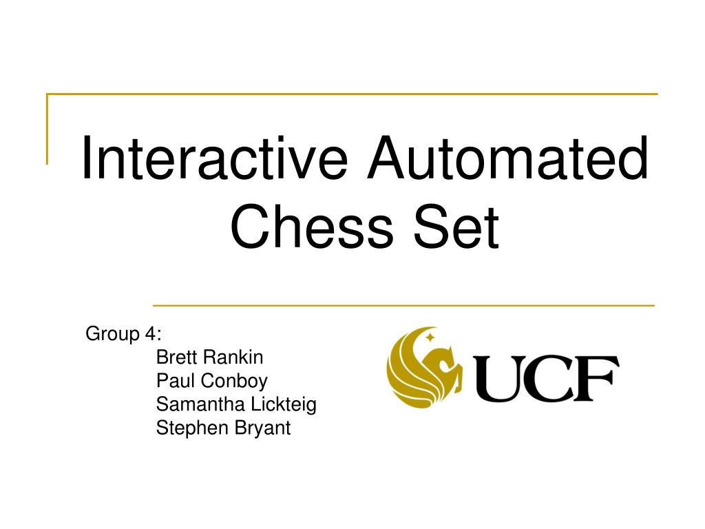 Chess engine presentation