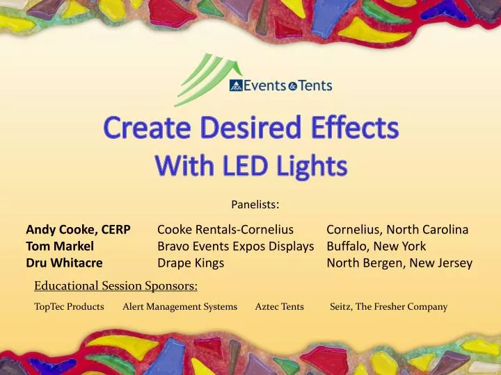 Ppt Create Desired Effects With Led Lights Powerpoint