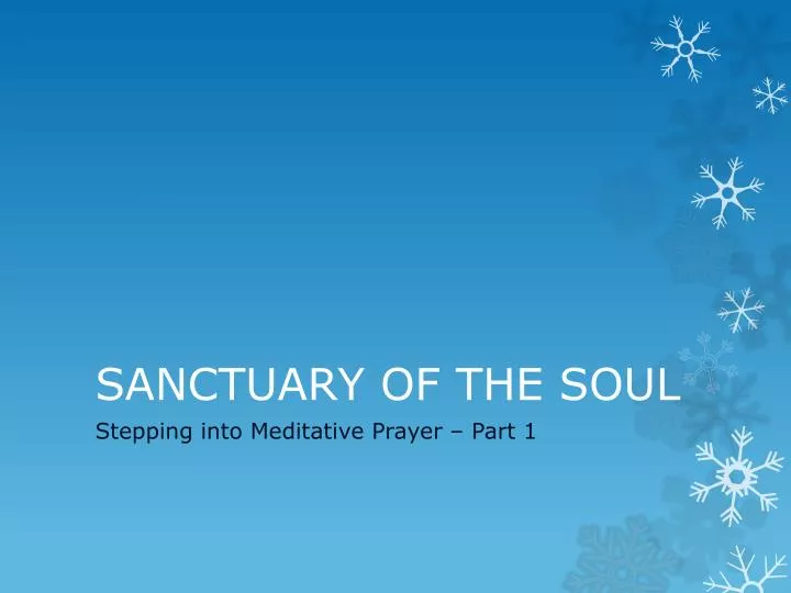 sanctuary of the soul n.