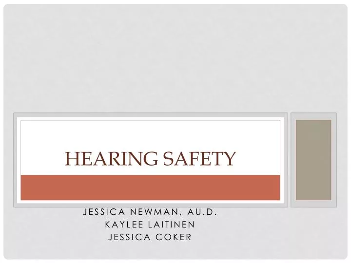 hearing safety n.