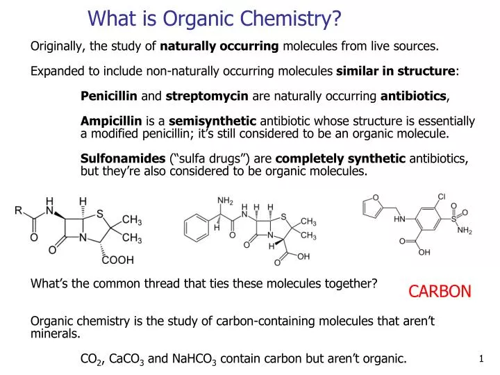 presentation topics organic chemistry