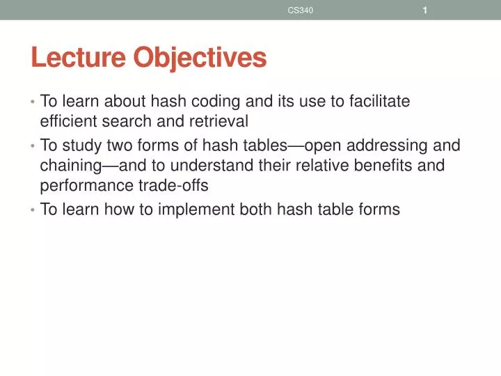 PPT - Lecture Objectives PowerPoint Presentation, free download - ID ...