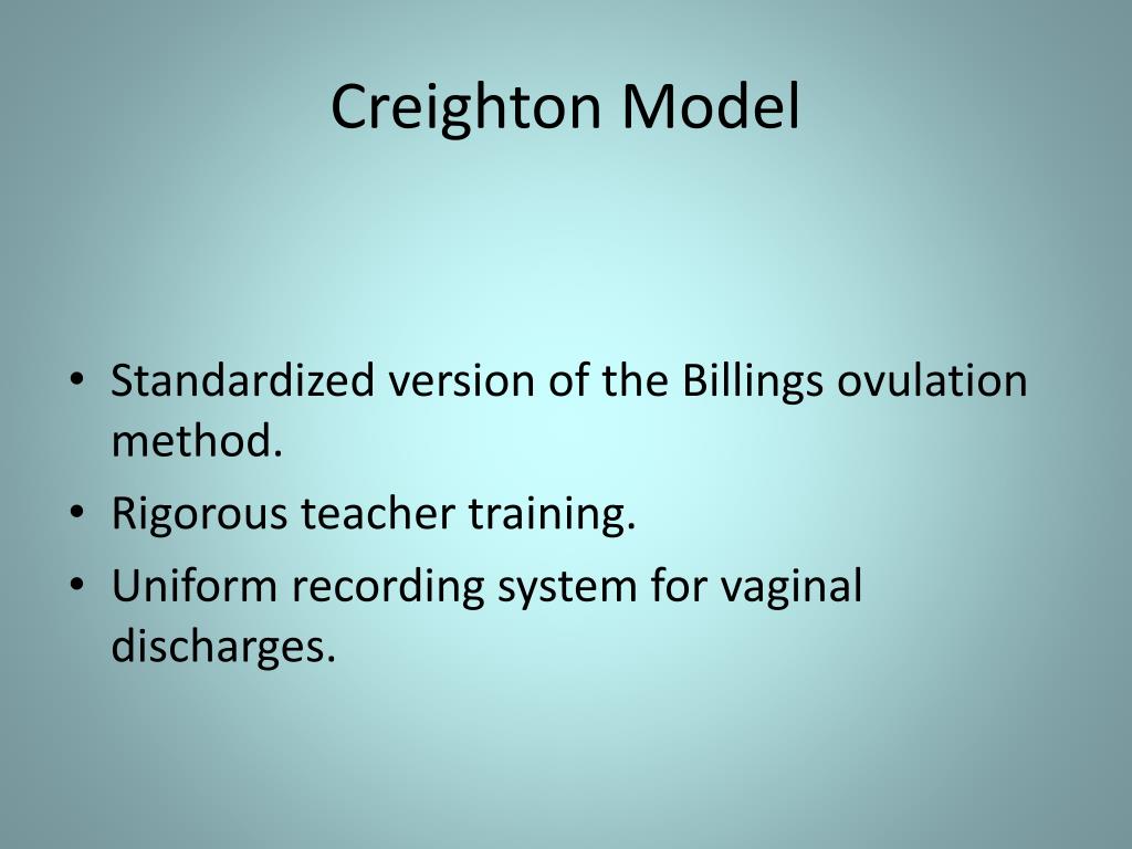 Creighton Model Chart Examples PPT - Non-pharmacological, Holistic and Alternative Therapy and ...