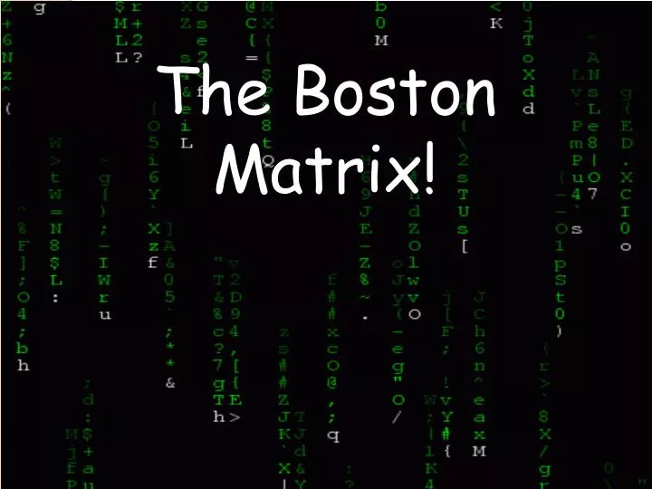 the boston matrix n.