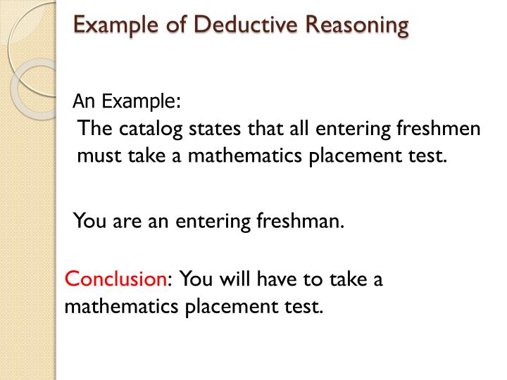 PPT - 2.1 Deductive and Inductive Reasoning PowerPoint Presentation ...