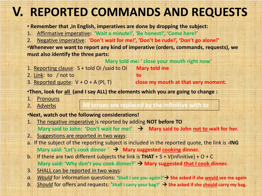 Reported speech orders. Reported requests and Commands правило. Reported Statements правило. Reported Commands в английском языке. Reported Speech requests.