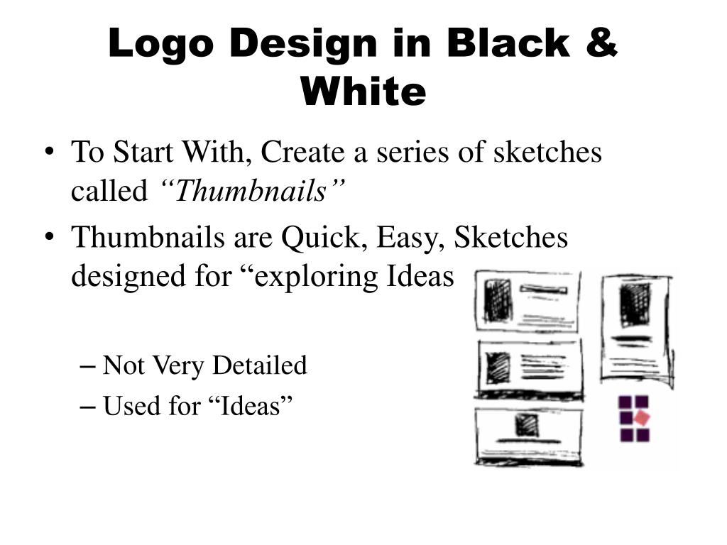 PPT - Logo Design in Black & White PowerPoint Presentation, free ...