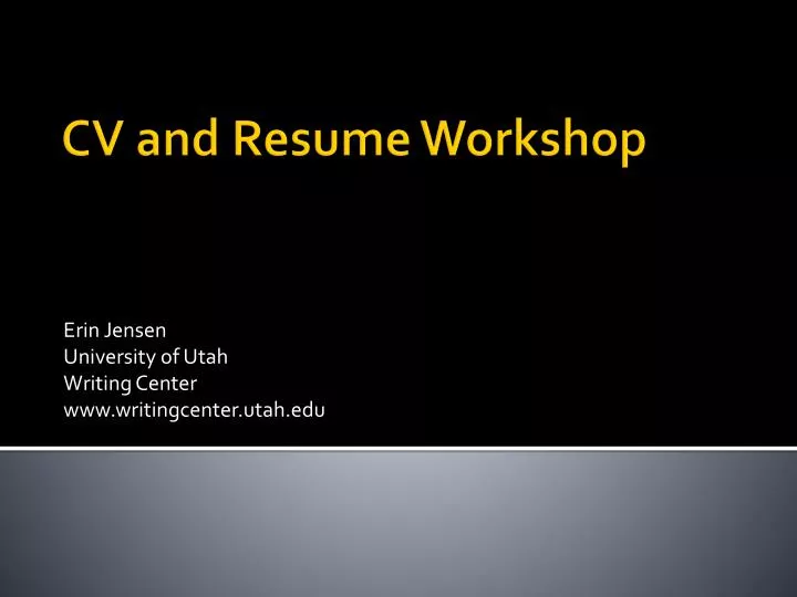Professional resume writing utah