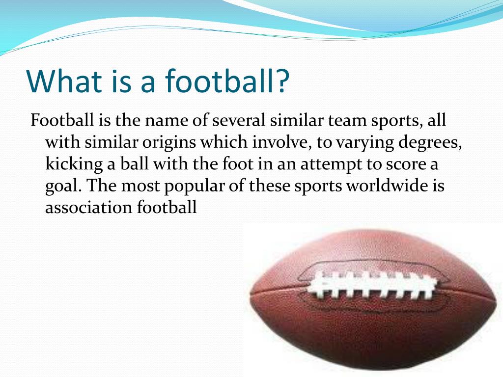 what is a football presentation