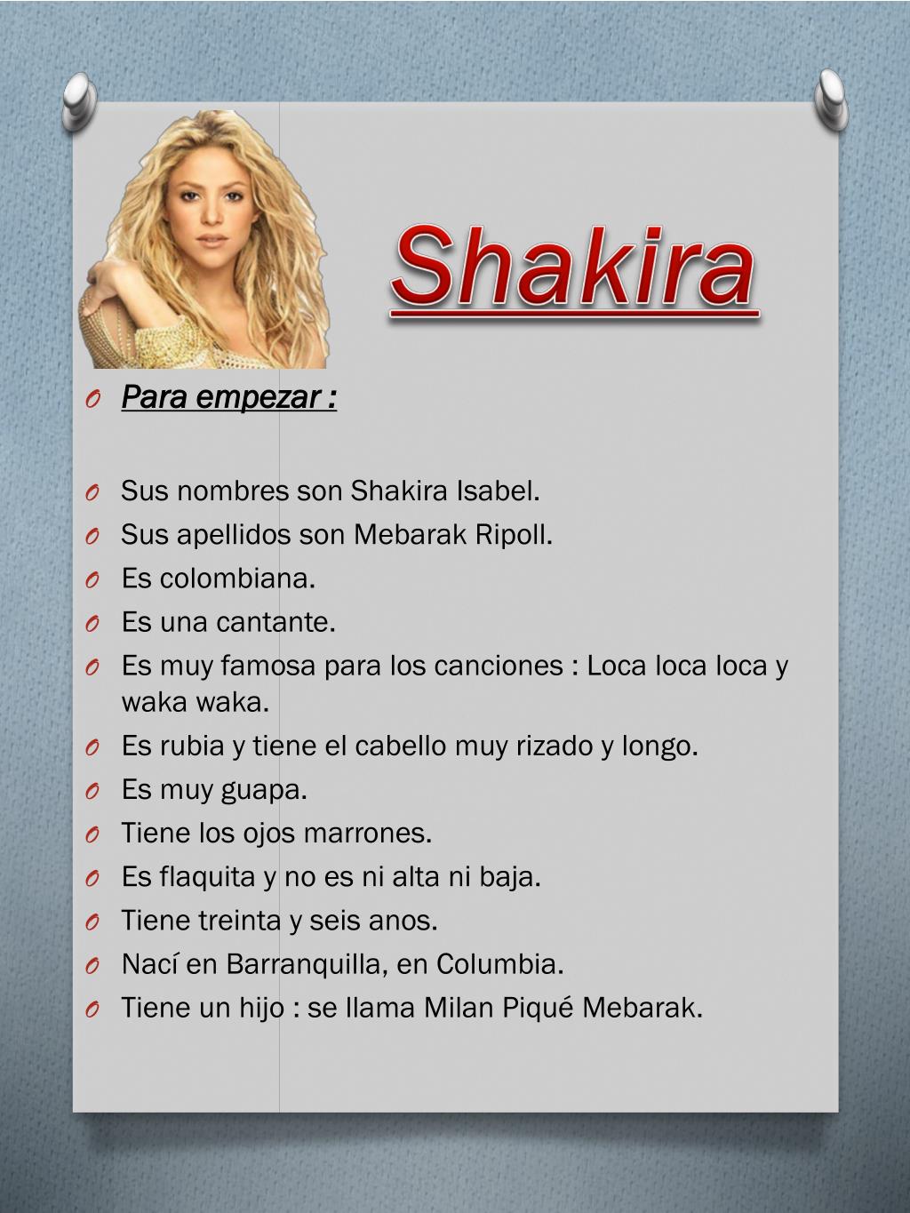 PPT - Shakira PowerPoint Presentation, free download - ID:1855079