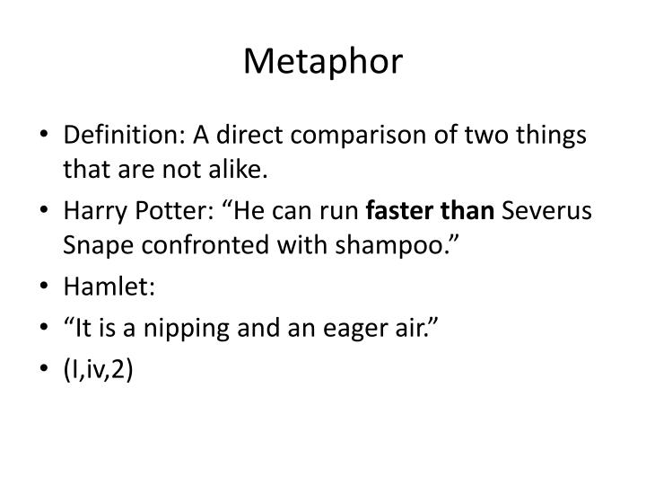 direct metaphor definition