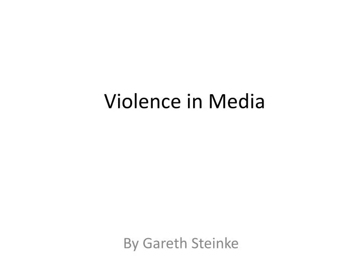 violence in media n.