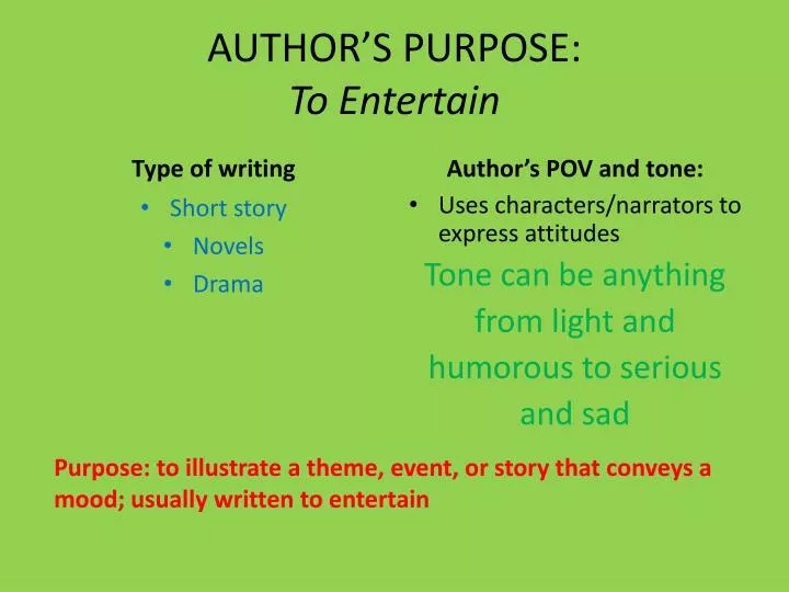 author s tone powerpoint