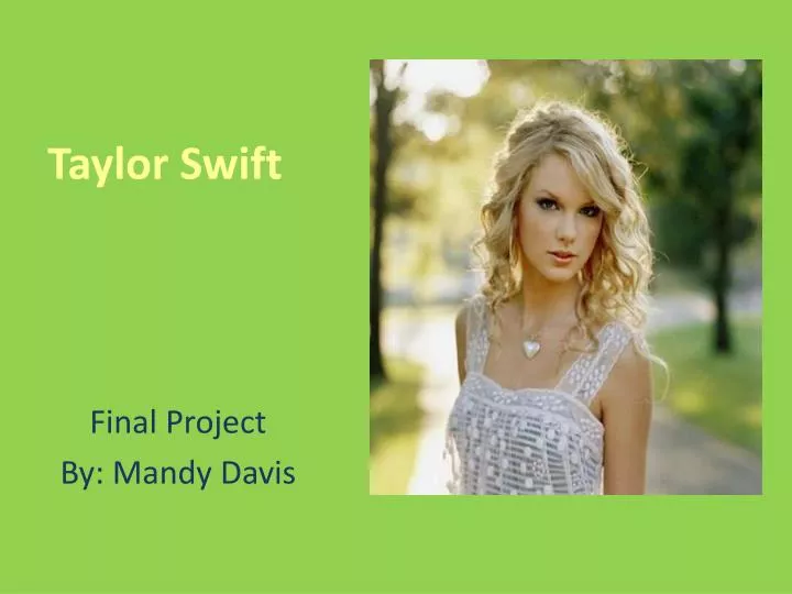 PPT Taylor Swift PowerPoint Presentation, free download ID1856056