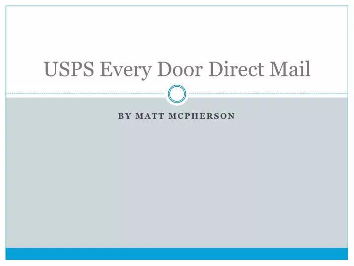 usps every door direct mail n.