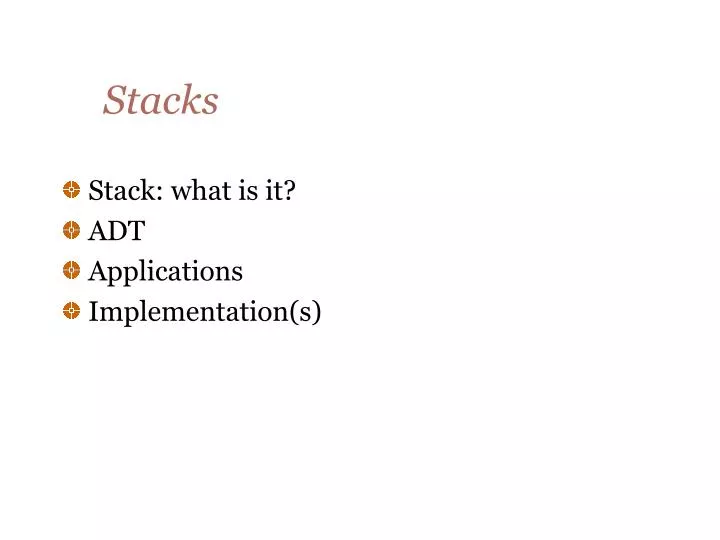 PPT - Stacks PowerPoint Presentation, free download - ID:1856747