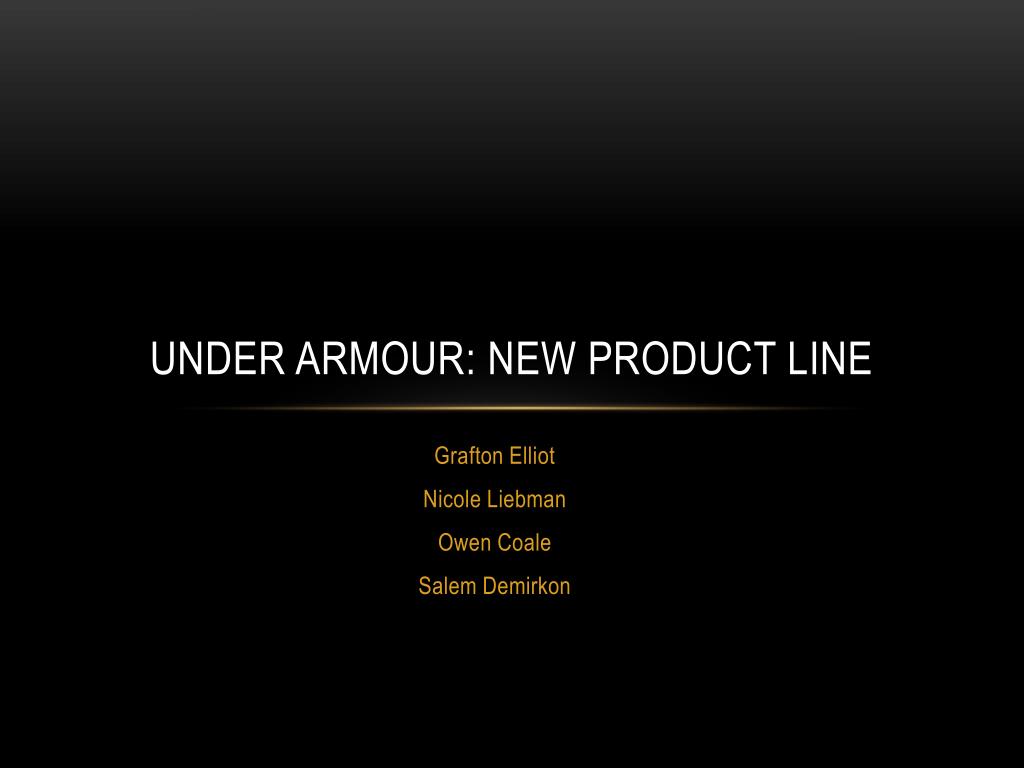 PPT - Under Armour : New Product Line PowerPoint Presentation, free  download - ID:1856751
