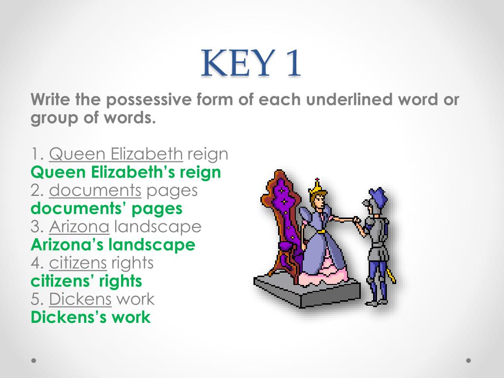 Princess Possession PPT - 9.3 Possessive Nouns, pg. 385 PowerPoint Presentation, free ...