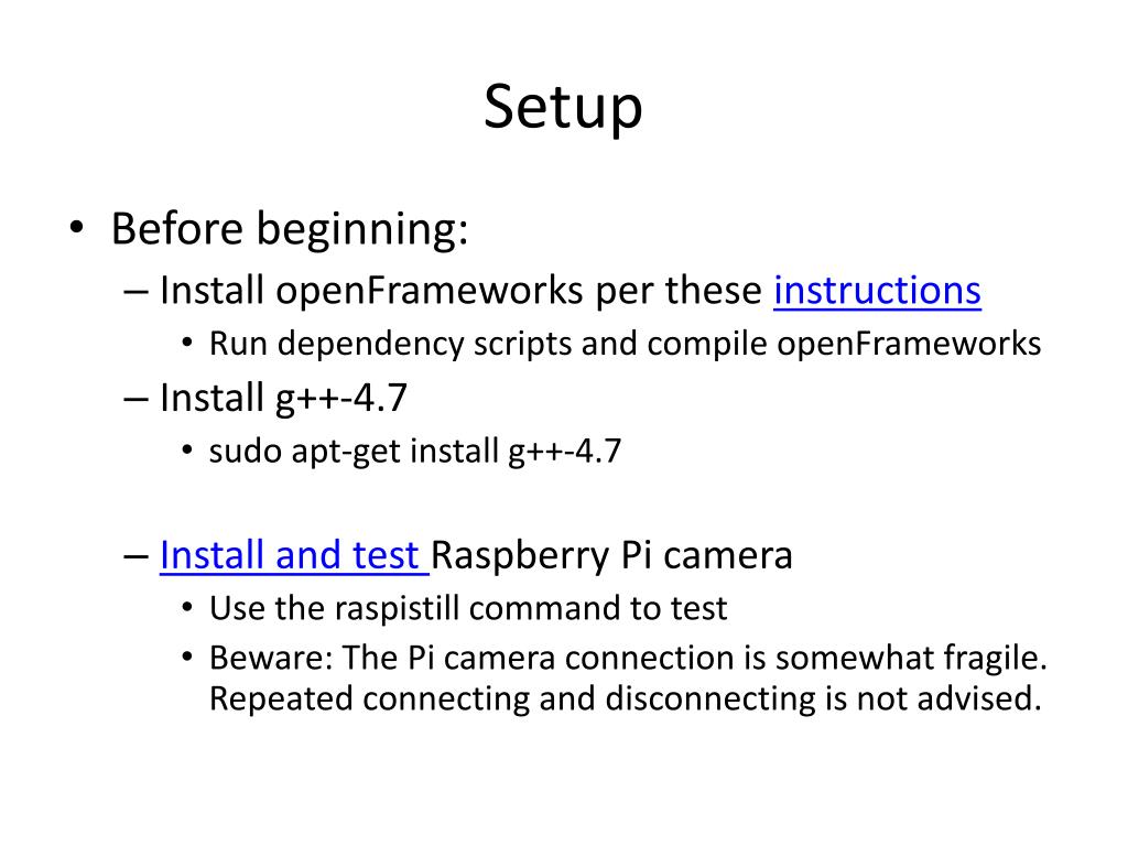 PPT - Image Processing on the Pi using openFrameworks PowerPoint  Presentation - ID:1857152