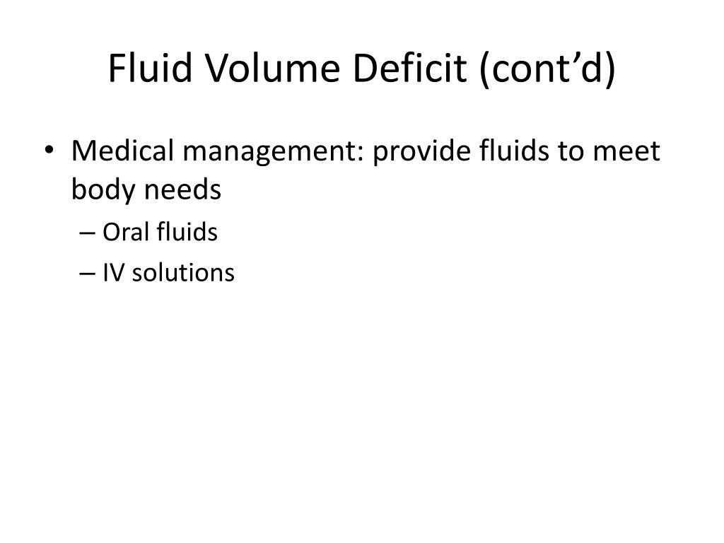 isfv fluid volume