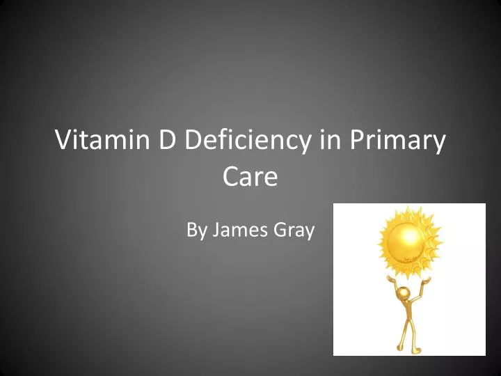 presentation of vitamin d deficiency