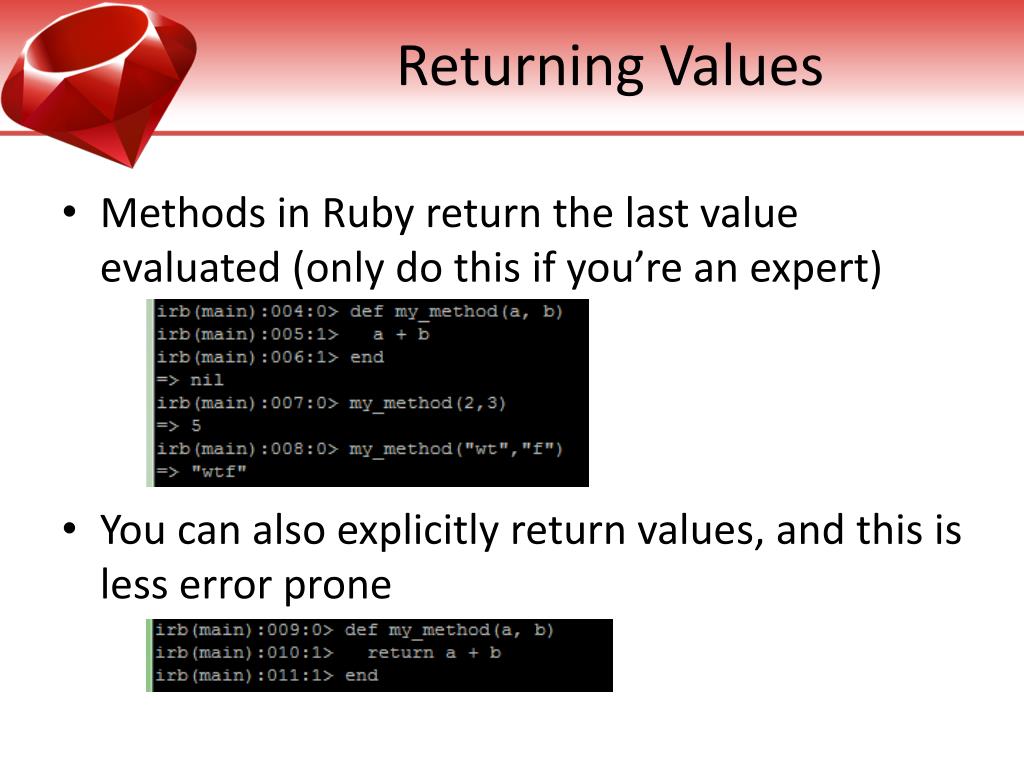 PPT - Ruby! PowerPoint Presentation, free download - ID:1857768
