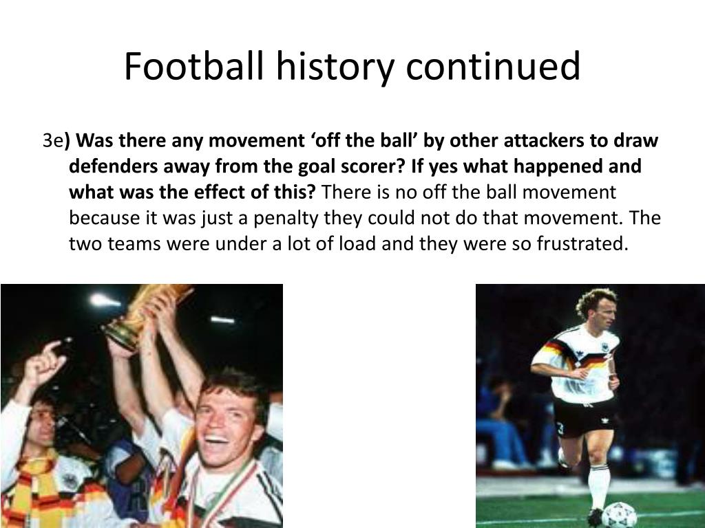 best presentation in football history