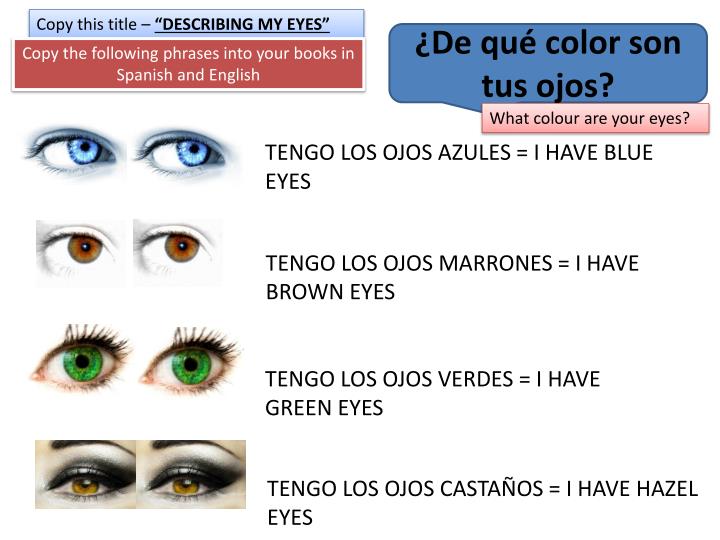 describing eyes