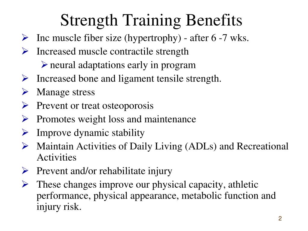 Muscular strength benefits outlet