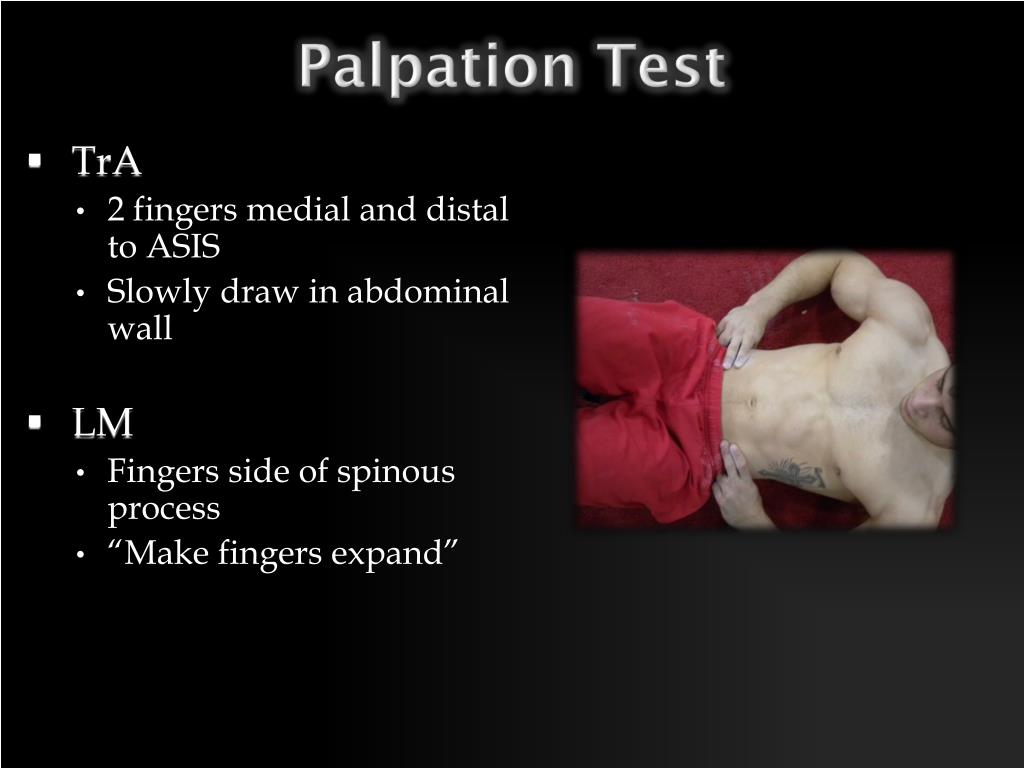Palpation Rotation Test PPT - Injury Prevention: Developing the Strong Back Angie Beisner MA ...