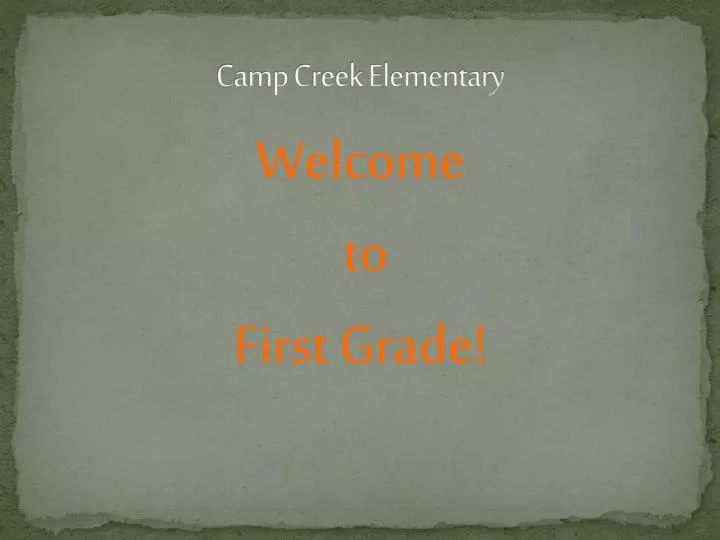 PPT Camp Creek Elementary PowerPoint Presentation, free download ID