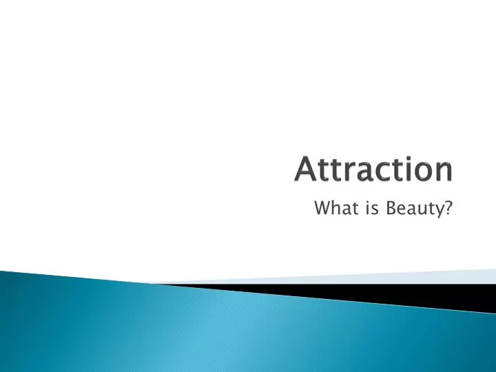 attraction n.