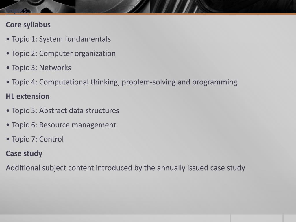 Ib Computer Science Topics Ib Computer Science Topics