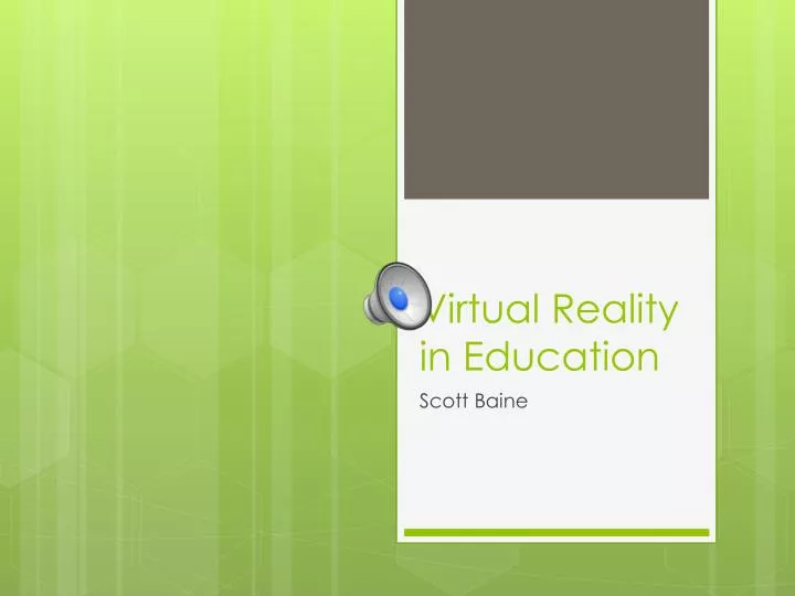 virtual reality in education n.
