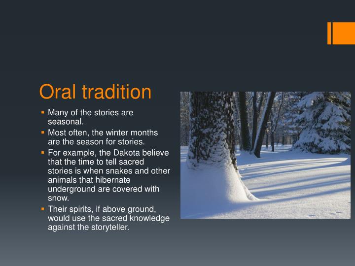 Oral Tradition Native American 64